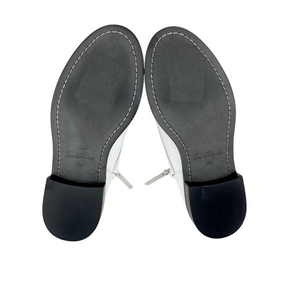 Sam Edelman Nina White Combat/Ankle Boot Size 7.5 Leather Adjustable Lace-Up New - Picture 11 of 11